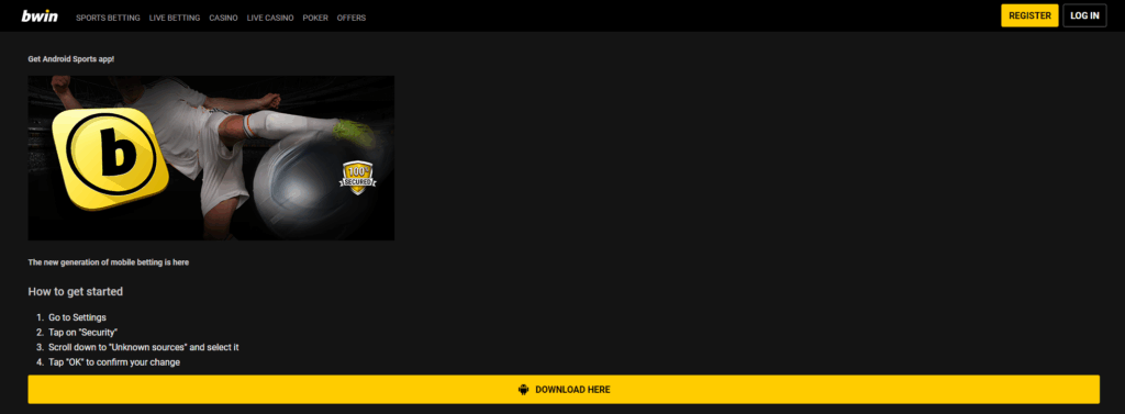 application bwin