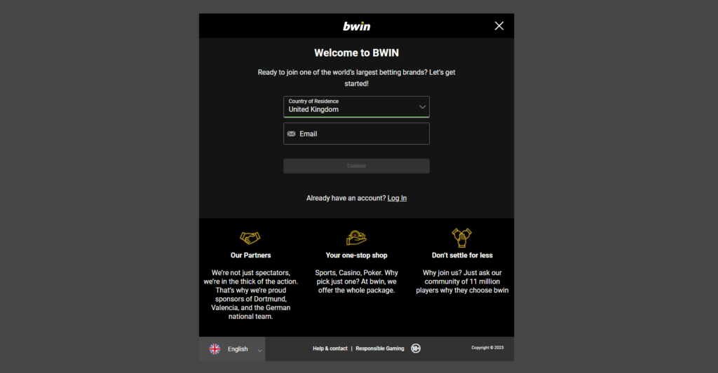 bwin S'inscrire